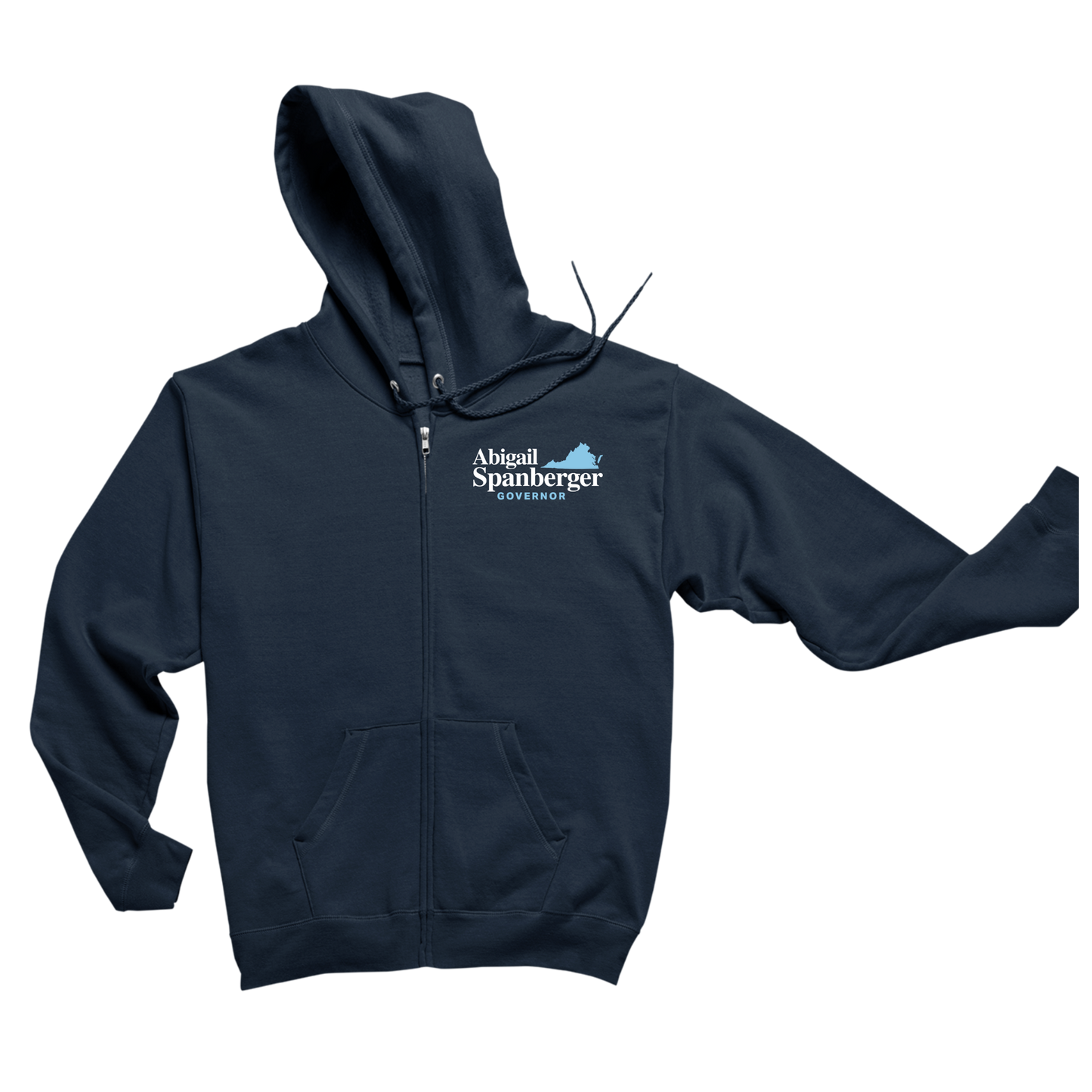Classic Spanberger for Governor Logo Zip up Hoodie - Unisex