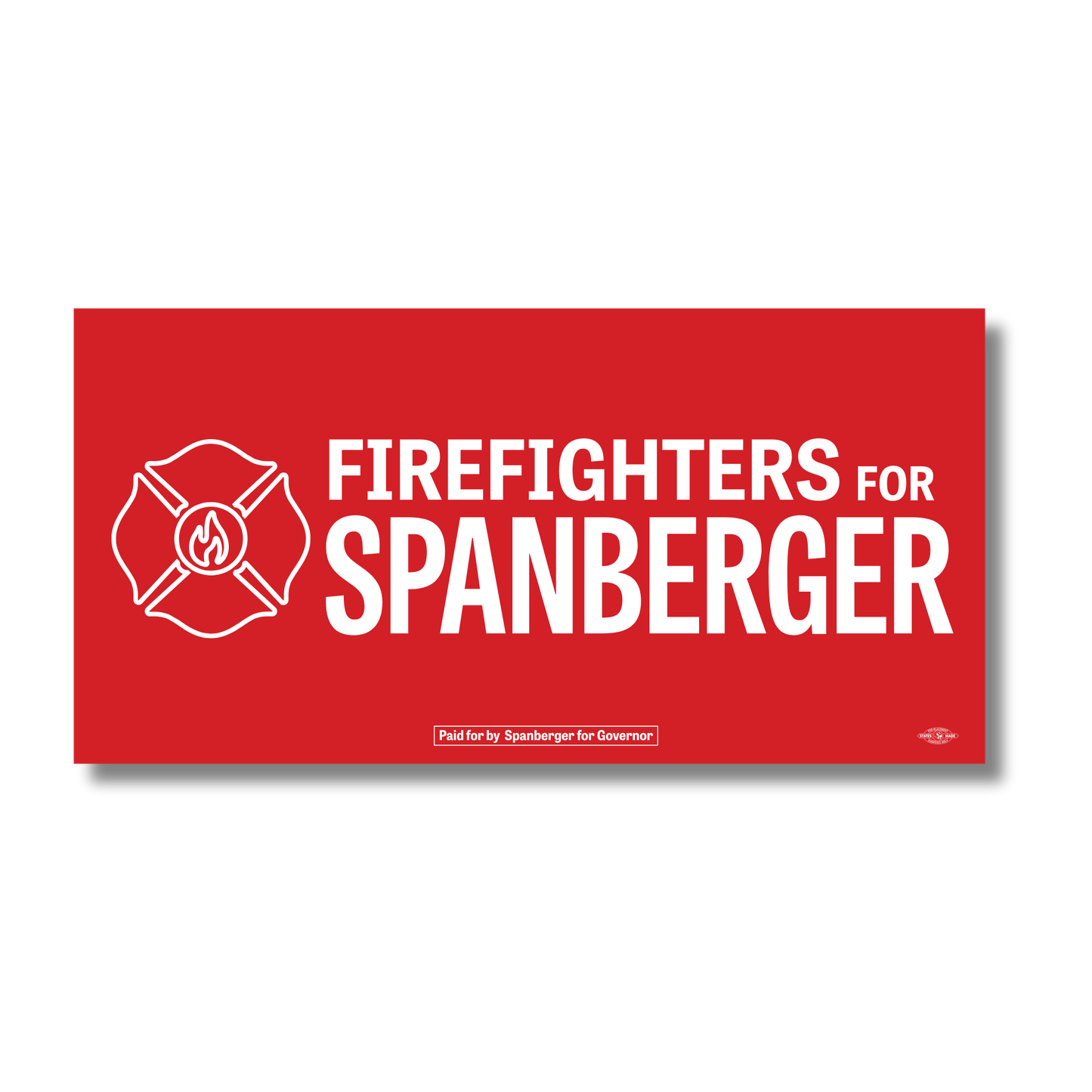 Firefighters for Spanberger Bumper Sticker