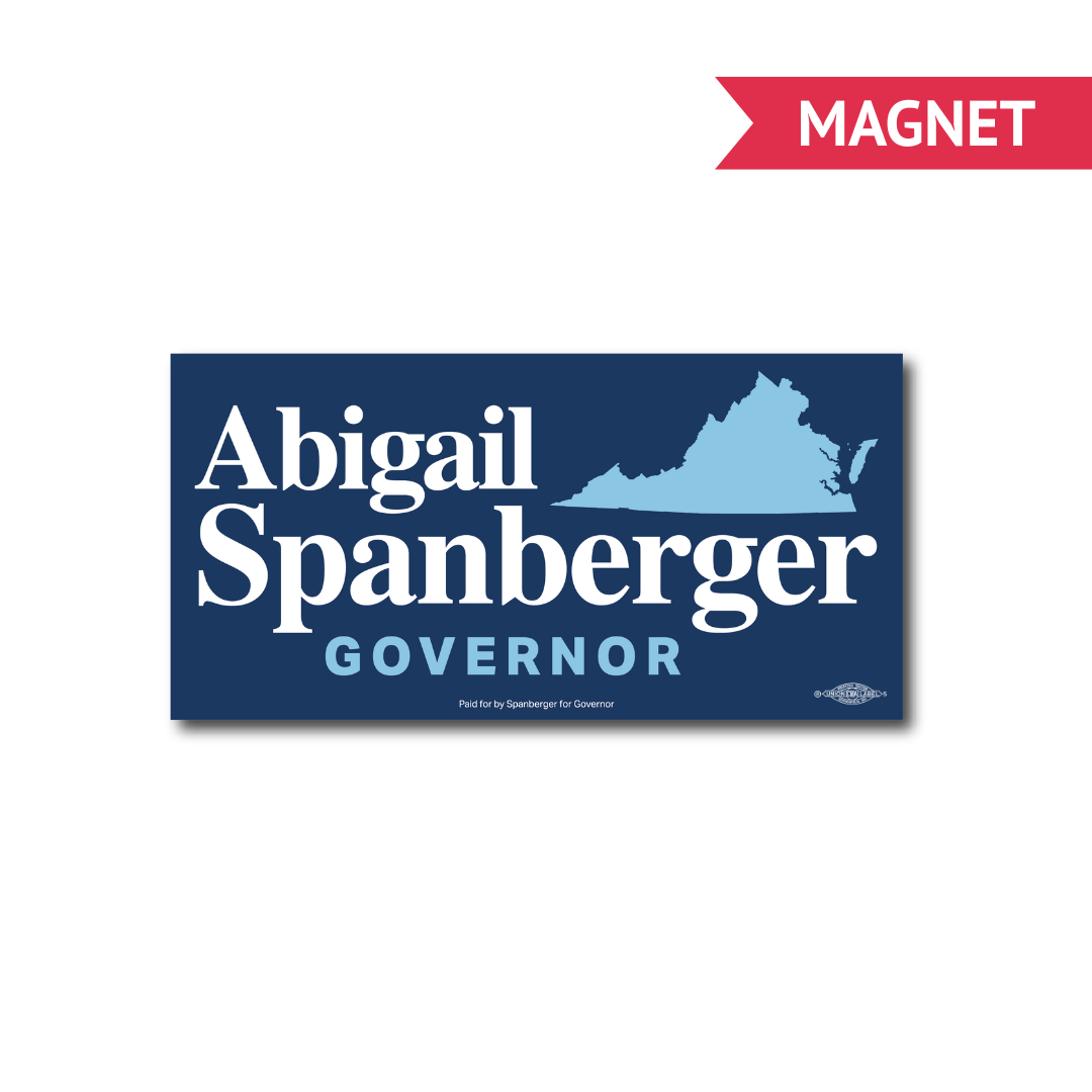 Spanberger for Governor Bumper Magnet