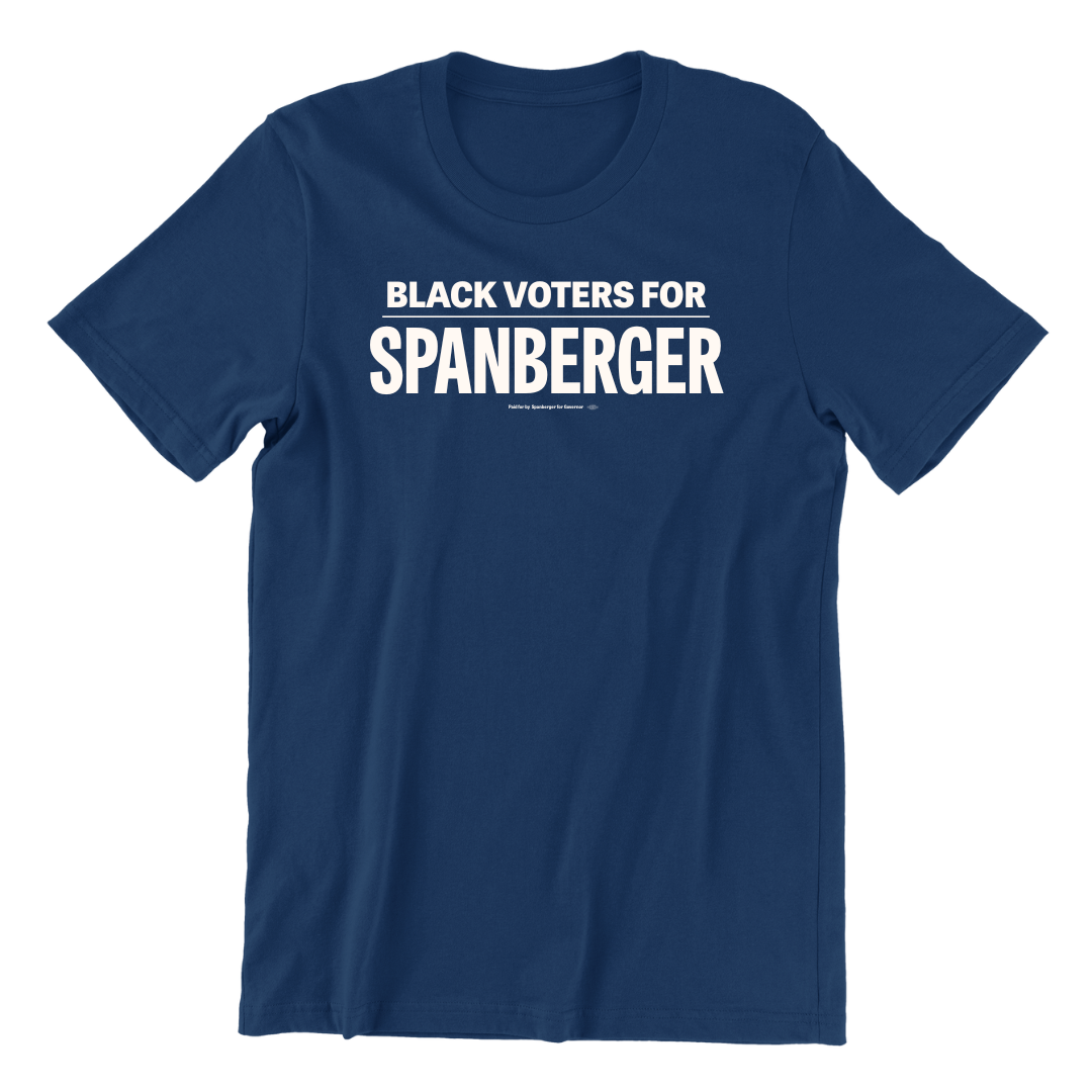 Black Voters for Spanberger Tee