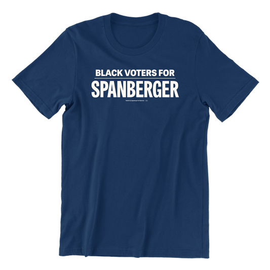 Black Voters for Spanberger Tee