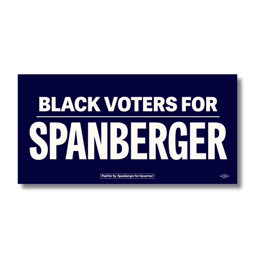 Black Voters for Spanberger Bumper Sticker