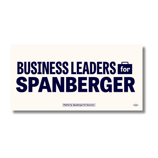 Business Leaders for Spanberger Bumper Sticker