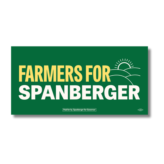 Farmers for Spanberger Bumper Sticker