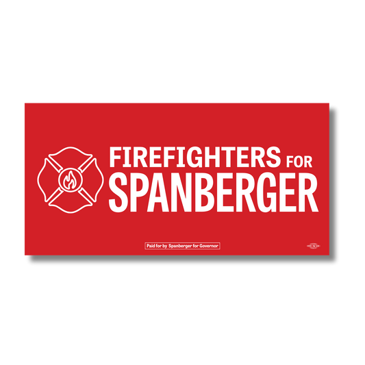 Firefighters for Spanberger Bumper Sticker