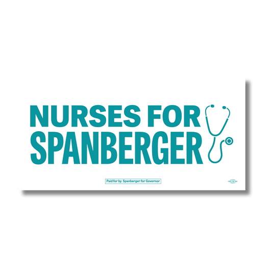Nurses for Spanberger Bumper Sticker