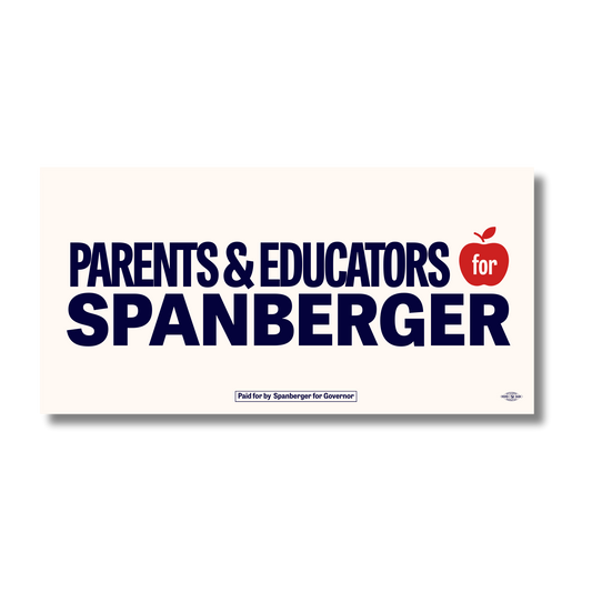 Parents & Educators for Spanberger Bumper Sticker