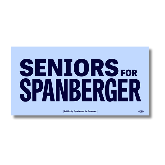 Seniors for Spanberger Bumper Sticker